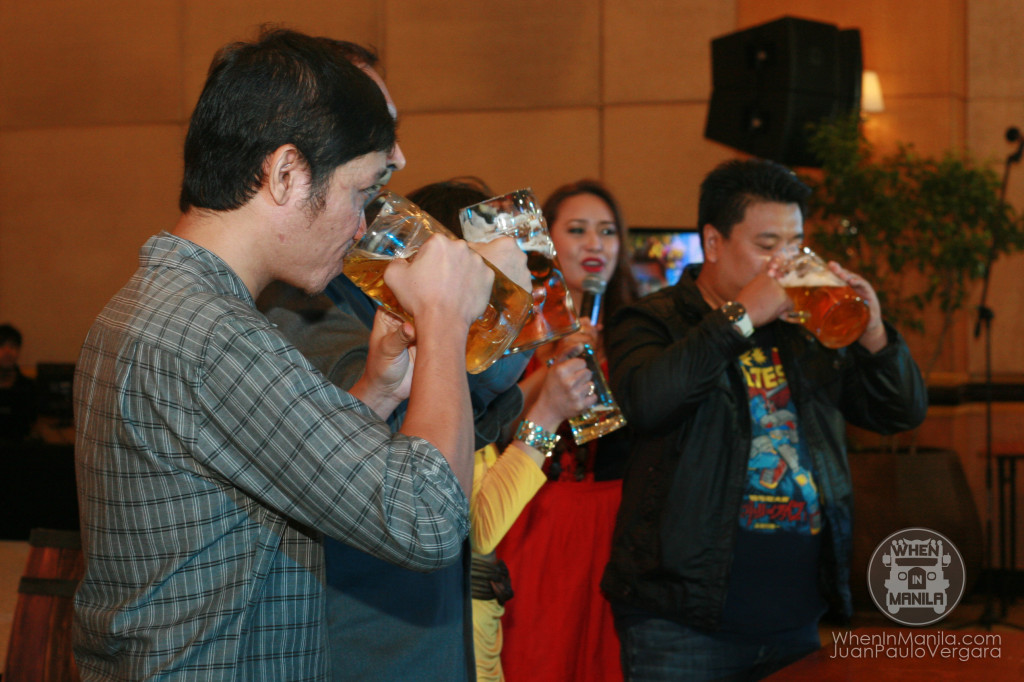 Oktoberfest Manila 2013 Beer drinking game