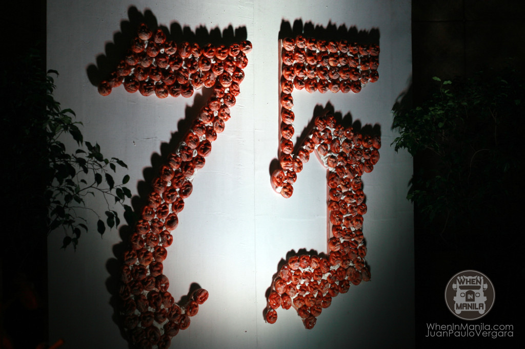 Oktoberfest Manila 2013 backdrop made from pretzels