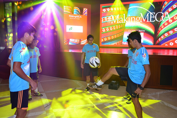 UP Pachanga Football Team doing some exhibitions