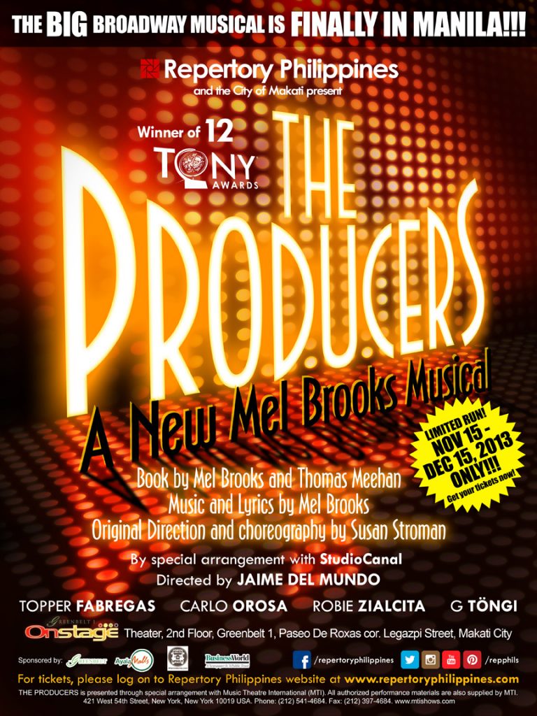 The Producers: The Big Broadway Musical is FINALLY in Manila!