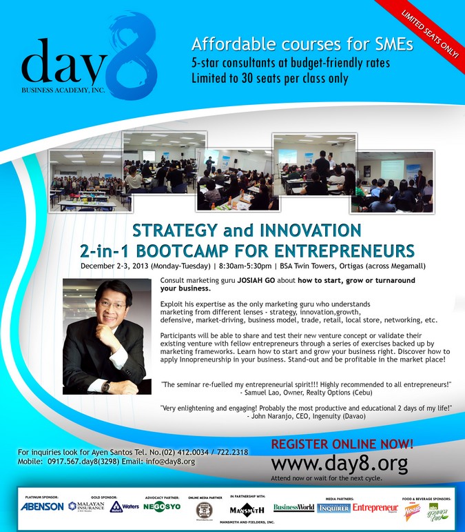 Strategy and Innovation 2-in-1 Bootcamp for Entrepreneurs 