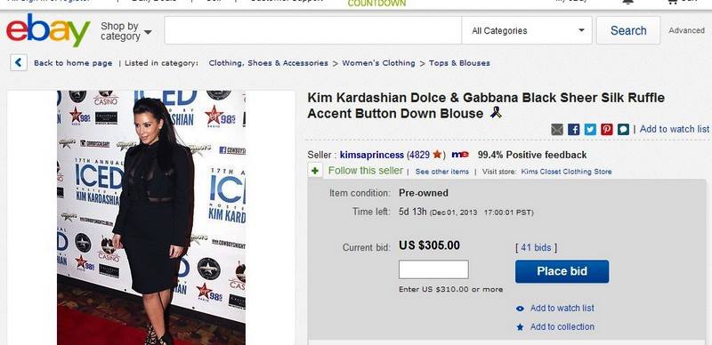 Kim Kardashian auctions off her clothes for Yolanda survivors