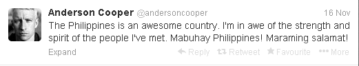 Anderson Cooper's Tweet