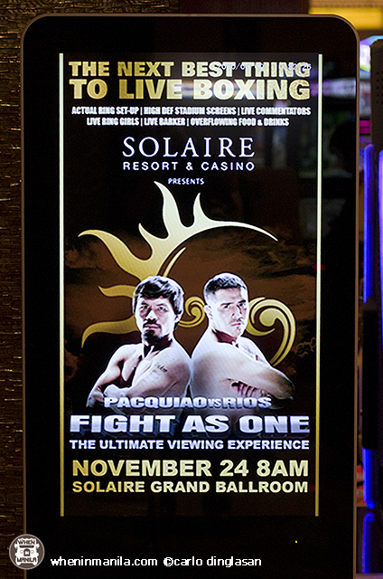 Solaire Resorts & Casino Presents: Paquiao versus Rios