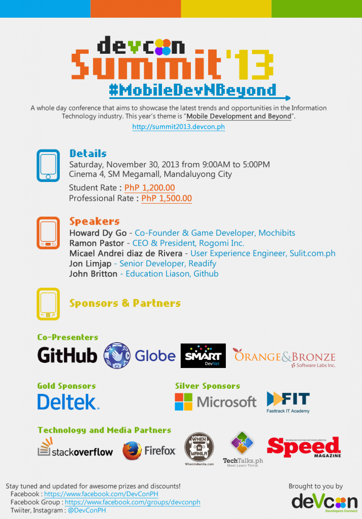 DevCon Summit 2013 #MobileDevNBeyond!