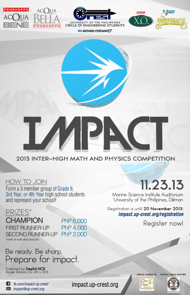 IMPACT 2013: Inter-High Math and Physics Competion