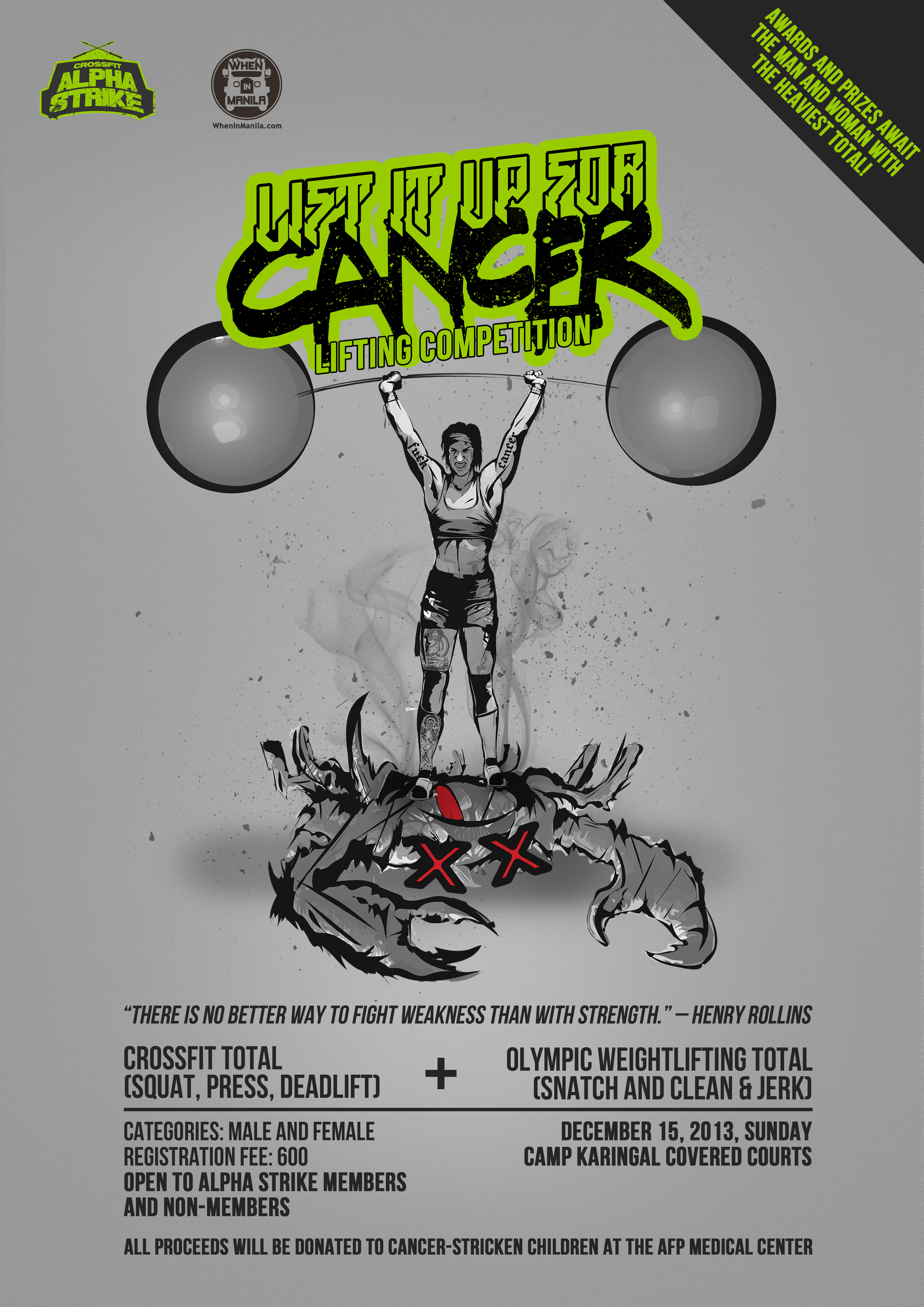 Lift It Up for Cancer