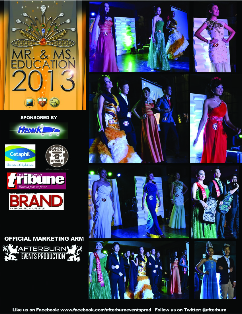 UST MR AND MS. EDUCATION 2013 POST EVENT AD ONLINE