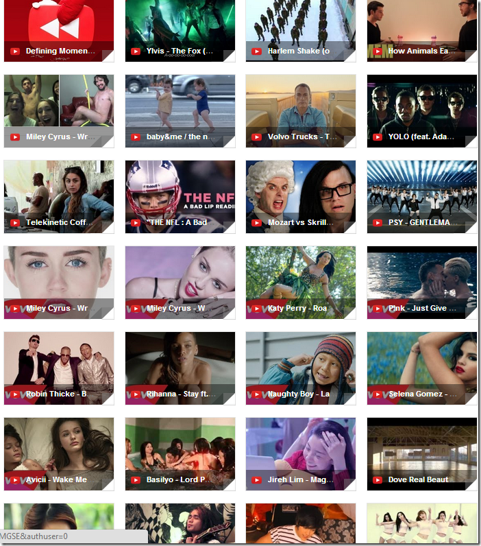 Popular youtube videos 2025 2013