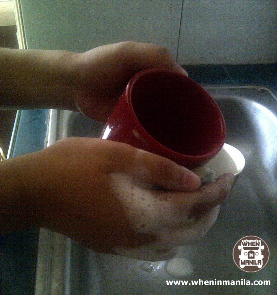 energy saving tips - wash dishes by hand