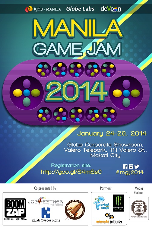 Manila Game Jam 2014 poster