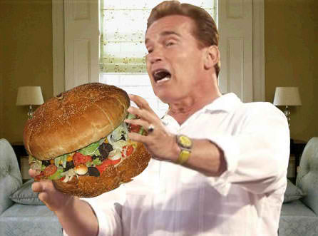 huge hamburger