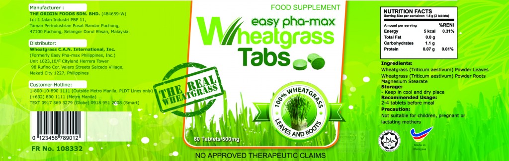wheatgrass tabs