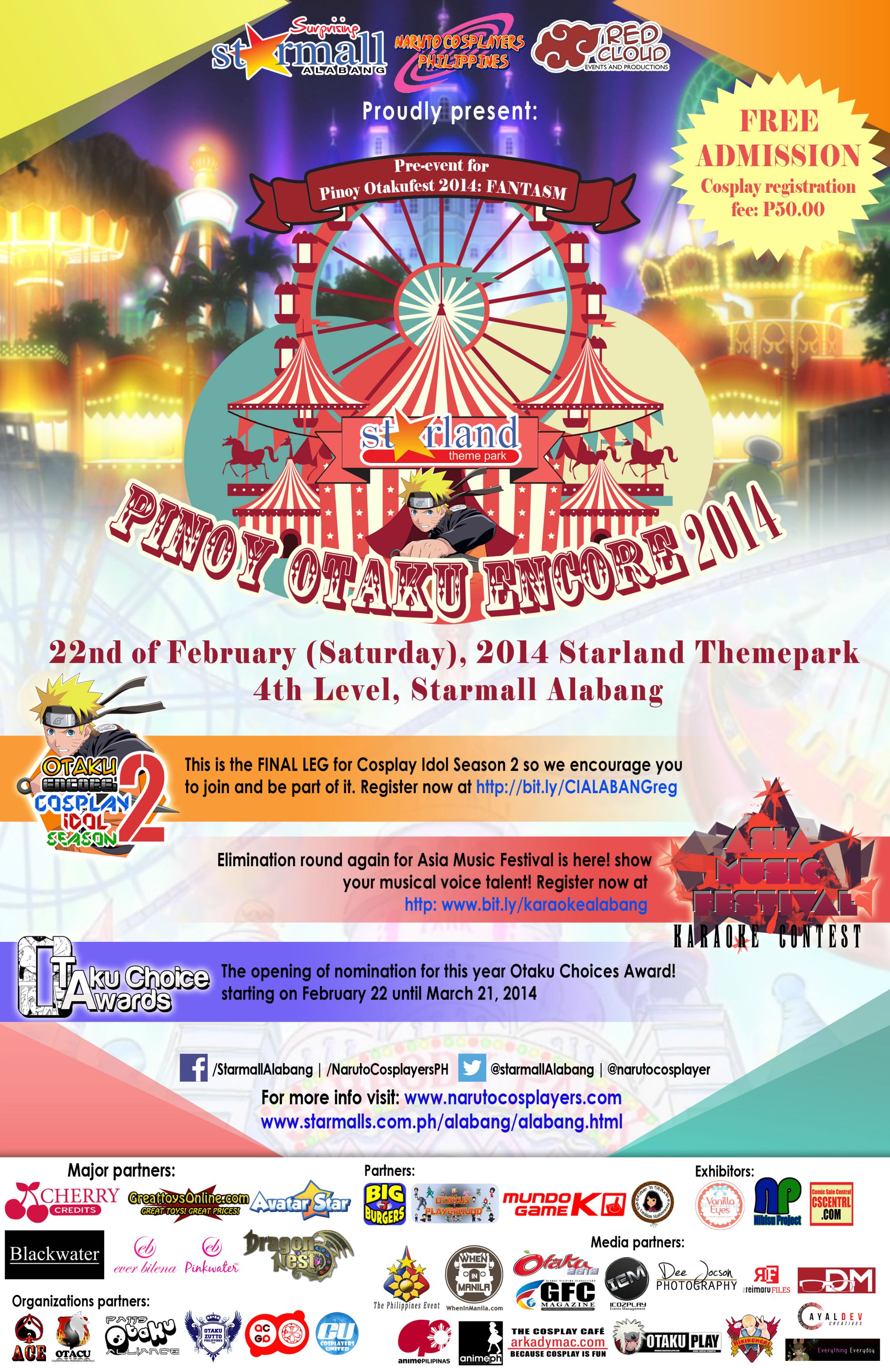 Pinoy Otaku Encore 2014 Starland Starmall Alabang