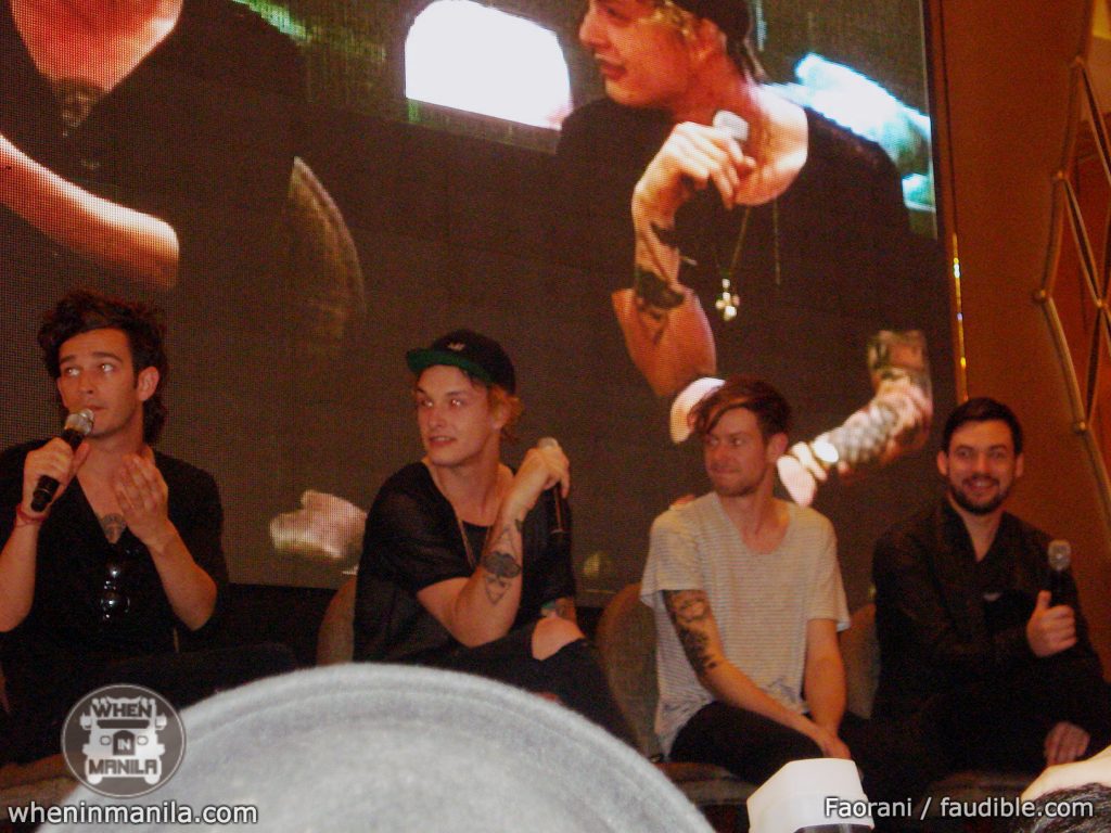 The 1975 Press Con: "Don't Take Advice From Bands" 4 1975 Presscon