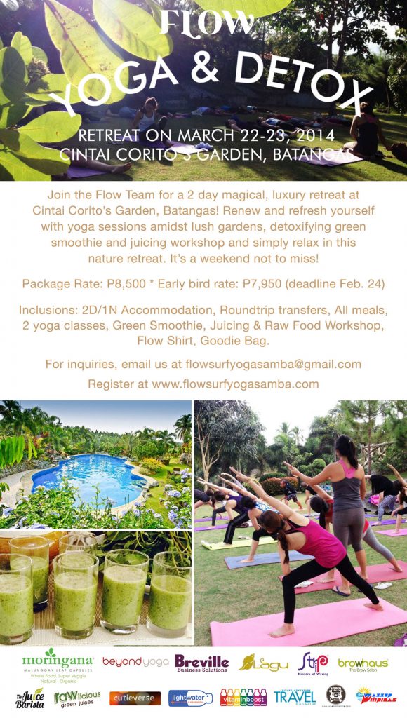 FLOW Yoga & Detox Retreat: A Weekend to Detox and Relax 1 Flow Yoga And Detox Retreat 2014 2