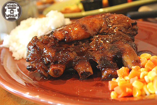 Brian's Ribs (P250), a delight for the carnivores.