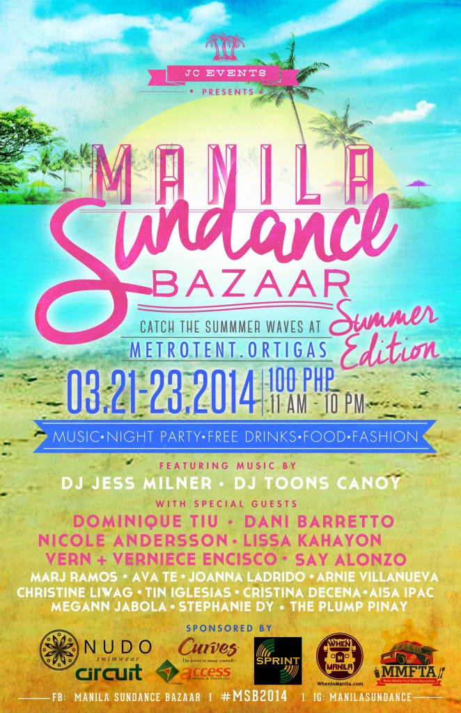 Manila Sundance Bazaar: Catch the Summer Waves at the Manila Sundance  Bazaar Summer Edition! - When In Manila