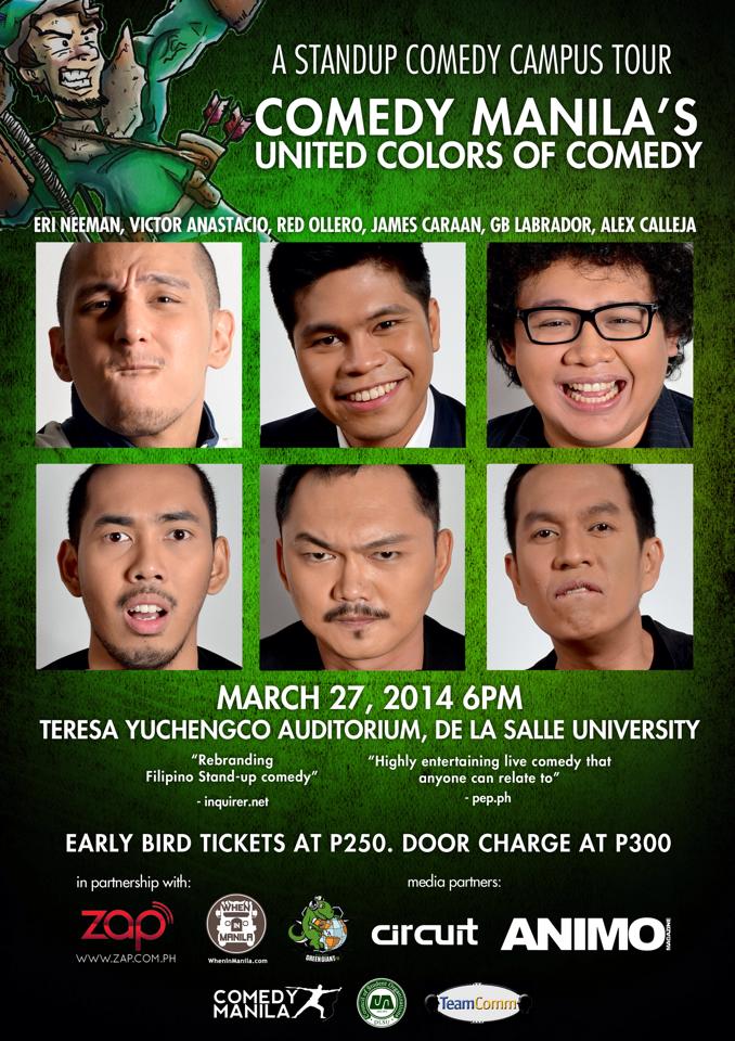 Comedy Manila's United Colors of Comedy Changing Comedy, One Joke at a