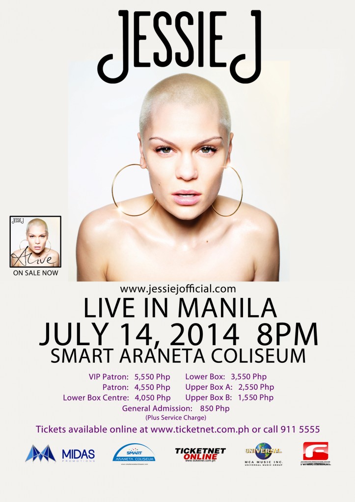 Jessie J LIVE in Manila! Shakes It Up at the Smart Araneta Coliseum! 1 Jessie J Concert Poster
