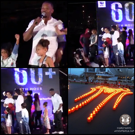 The Amazing Spider-Man 2 Stars Andrew Garfield, Emma Stone and Jamie Foxx Joined Hands for Earth Hour 2014 Celebration Held in Singapore WHENINMANILA CHARLESANGEL PRESS EVENT (14)