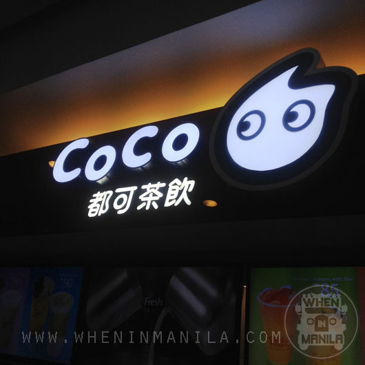 when in manila coco tea philippines launch logo