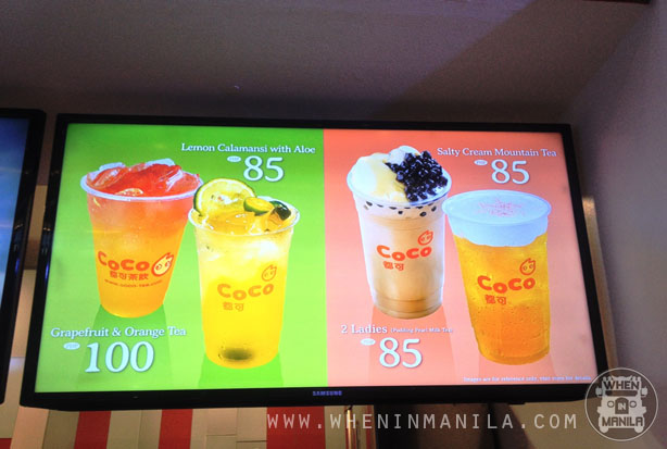 when in manila coco tea philippines launch menu 1