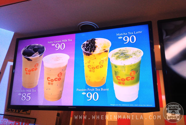 when in manila coco tea philippines launch menu 2