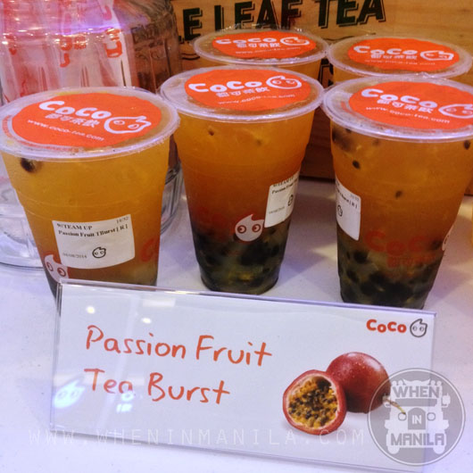 when in manila coco tea philippines launch passion fruit tea burst