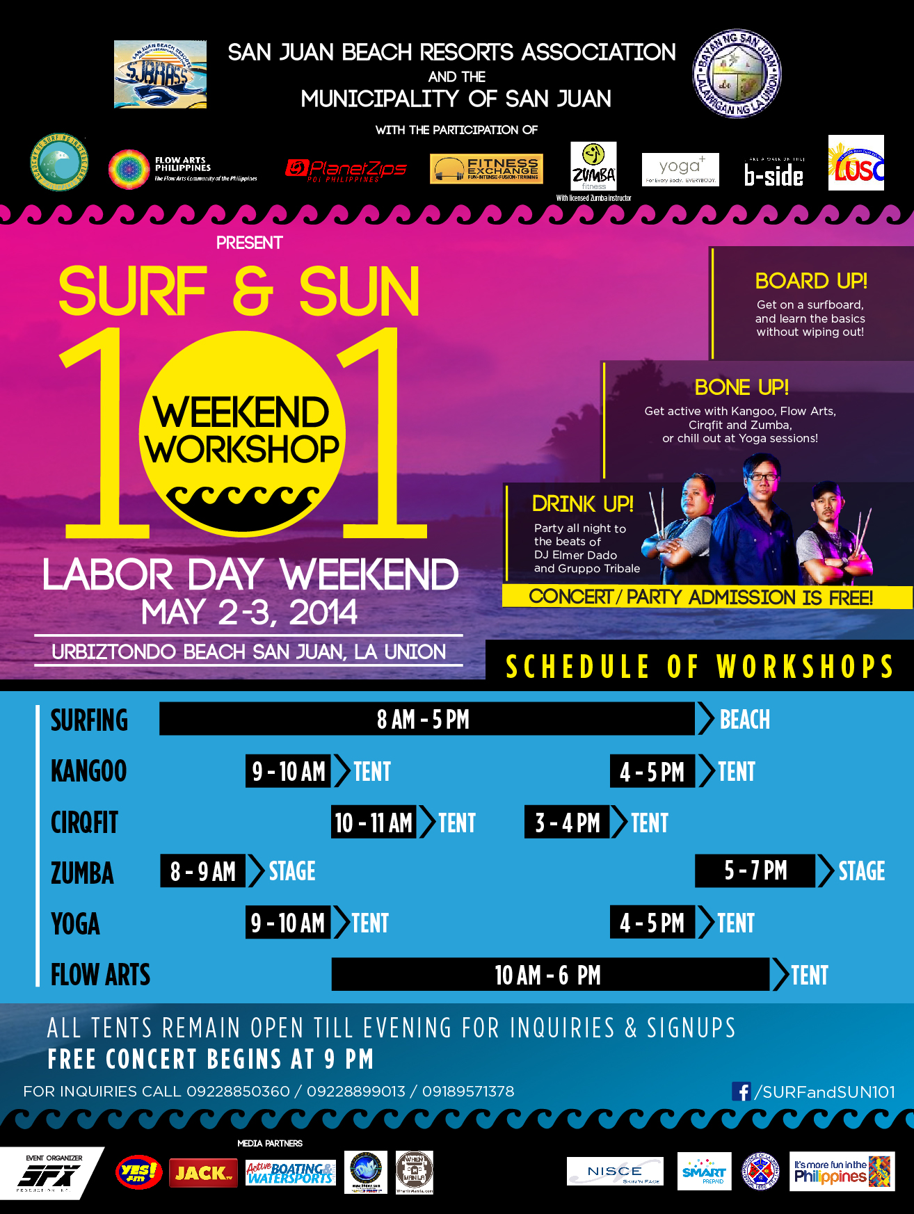 042814 Surf Sun Poster with Schedule VER2 01
