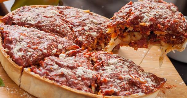 Luca's Corner Deep Dish Pizza Food Delivery