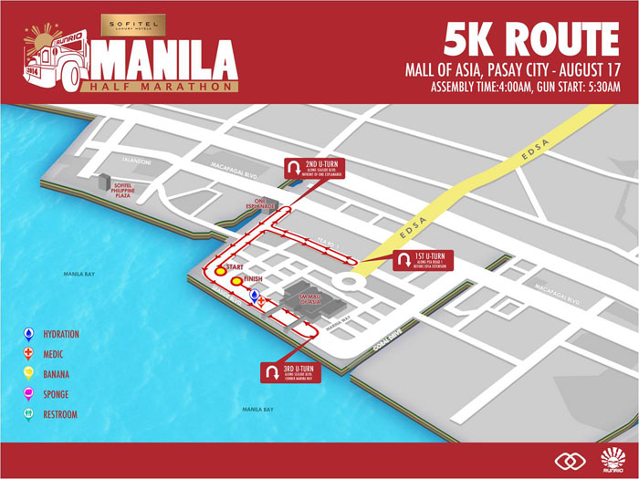 Sofitel Manila Half-Marathon: Run for the Benefit of the Virlanie Foundation 5 Sofitel Manila Half Marathon 5k route