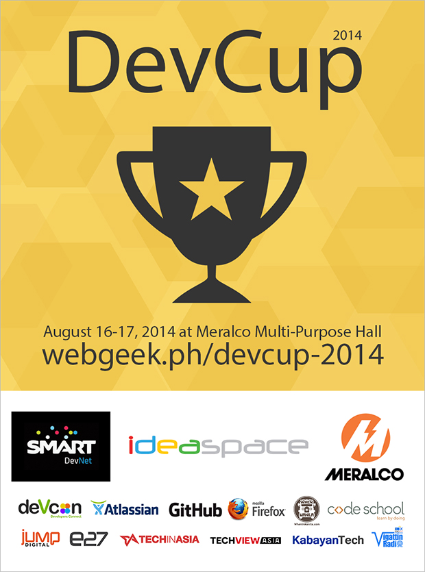 The Third Edition of WebGeek DevCup set for August 16-17, 2014 1 devcup-2014_poster-yellow