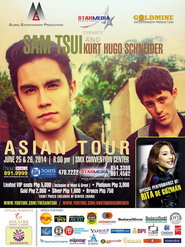 Sam Tsui and Kurt Hugo Schneider Live in Manila