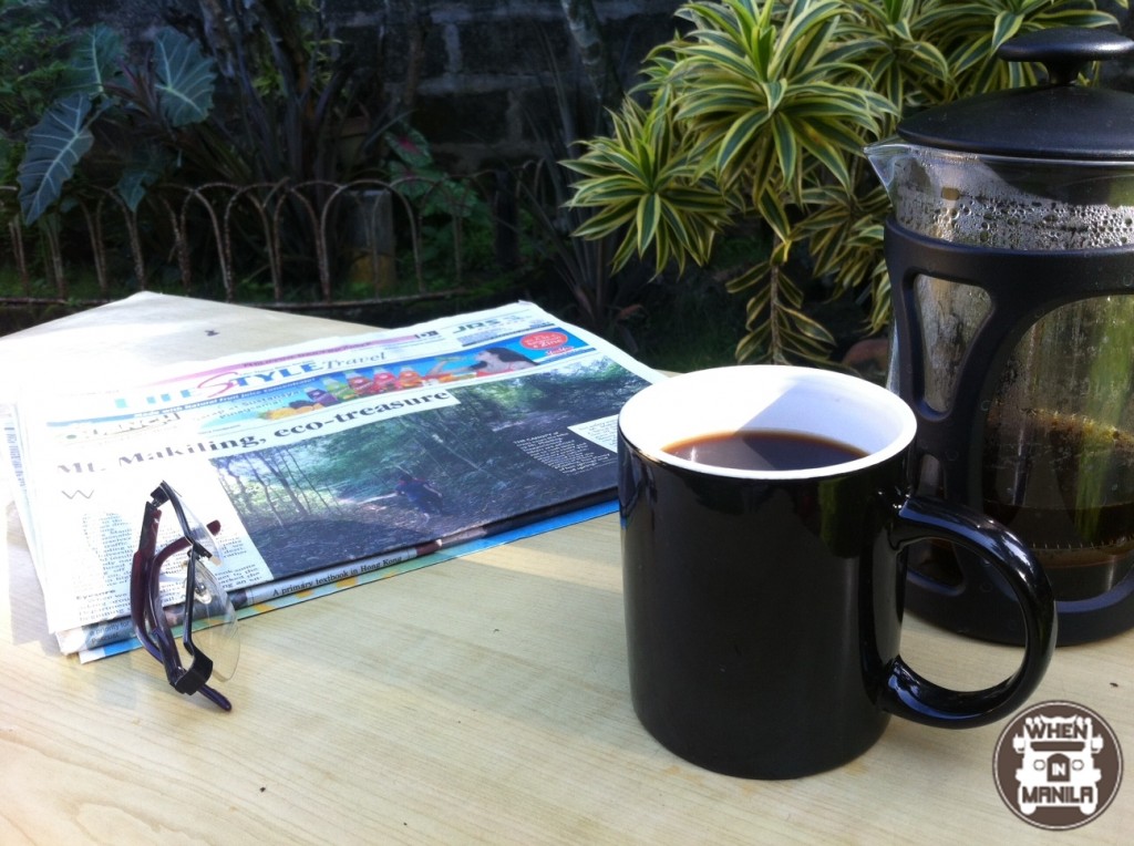 Kickstart coffee - coffee and morning paper