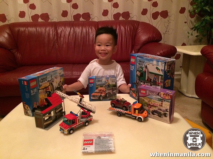 Happy LEGO FanBoy with his New and improved heavy equipment vehicles.