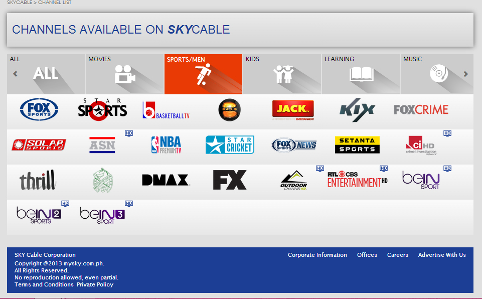 SkyCable Sports