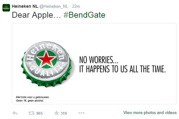 7 These Brands Have a Message for iPhone 6's #BendGate Scandal 4