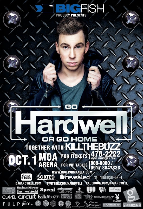 Hardwell poster with sponsors
