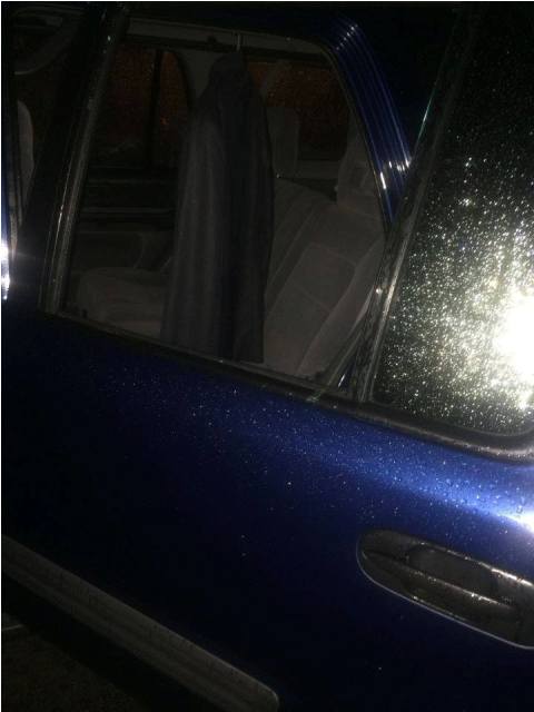 Smashed car window in CCP Parking (1)