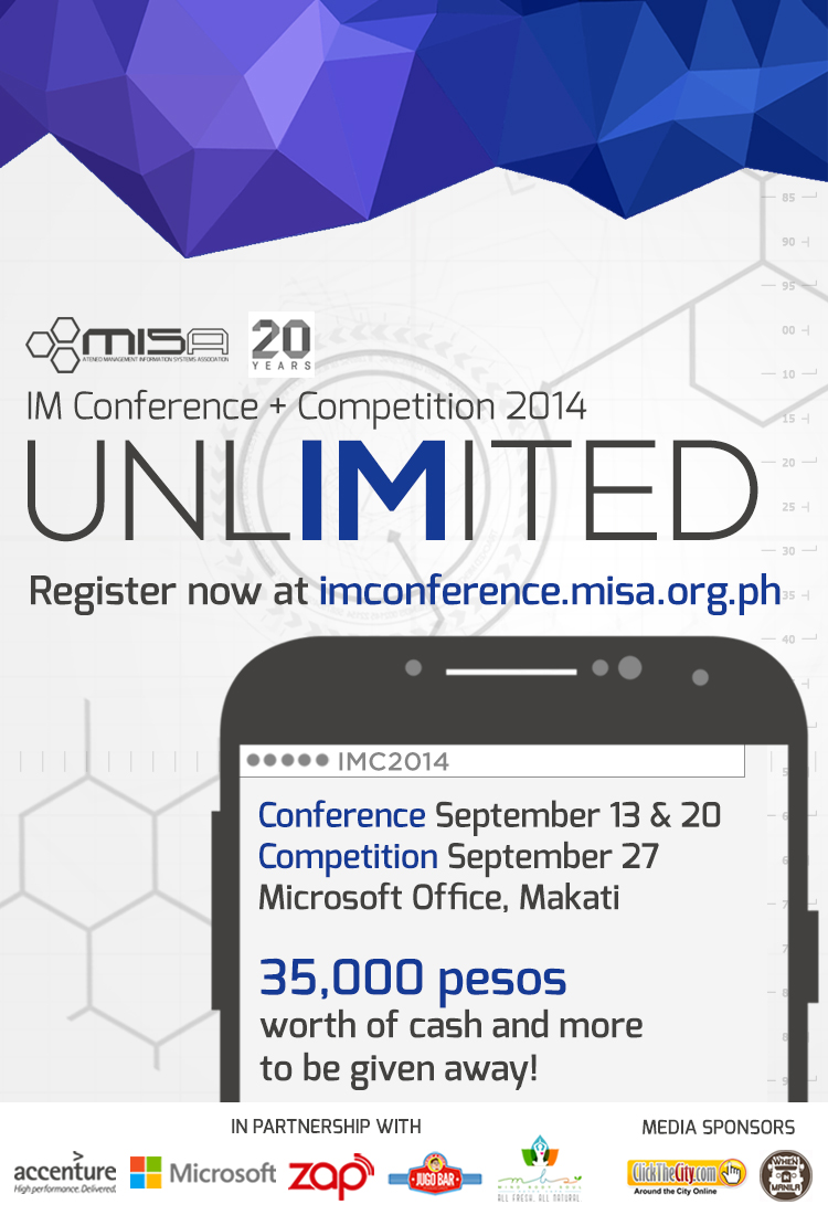 IM Conference and Competition 2014: UnlIMited 1 main poster w sponsors