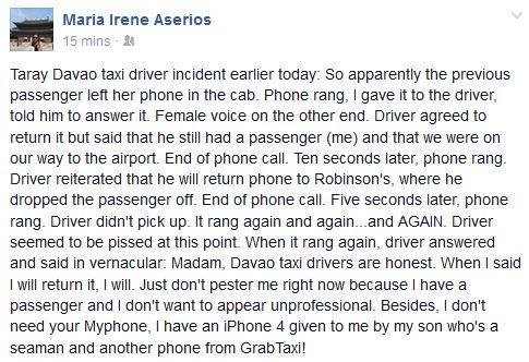 Taxi Driver Had This Funny Exchange with Passenger Who Left Phone in His Car