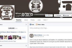 WhenInManila.com Reaches 1 Million Likes on Facebook