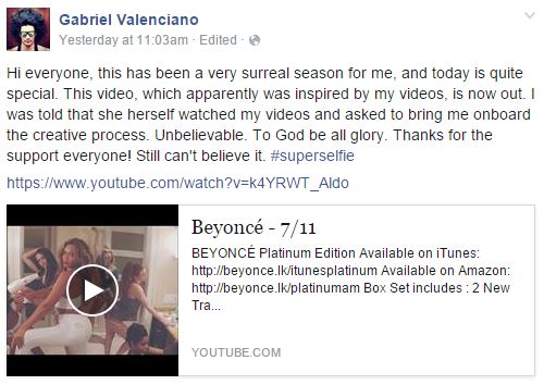 Beyonce Collabored with Gab Valenciano for New Video