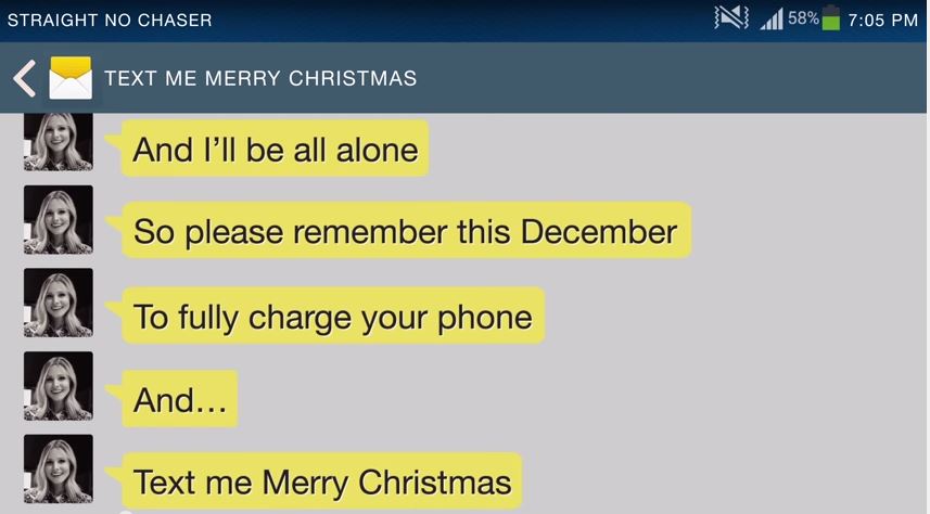 Here's the New Christmas Jingle for the Texting Capital of the World (That's Us!)