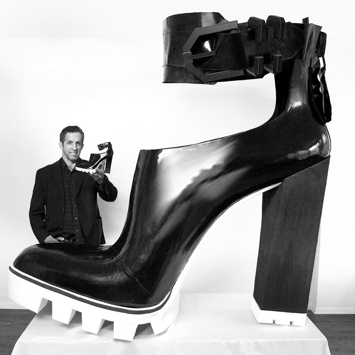 Kenneth Cole and World's Largest High-Heeled Shoe