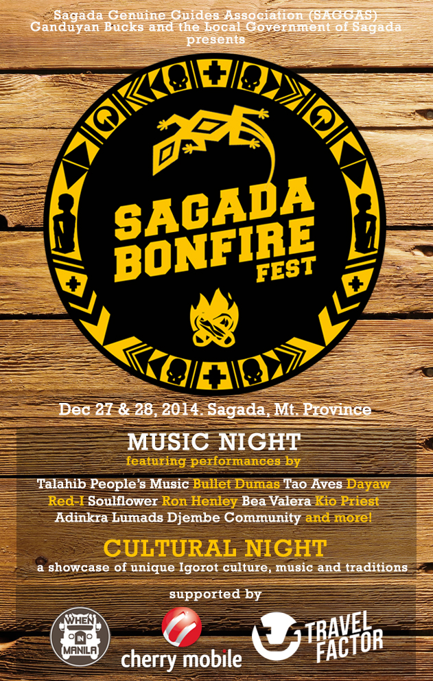 Sagada Bonfire Fest PR Poster with Sponsors