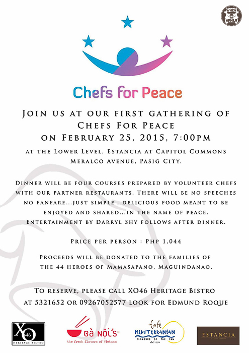 Chefs for peace