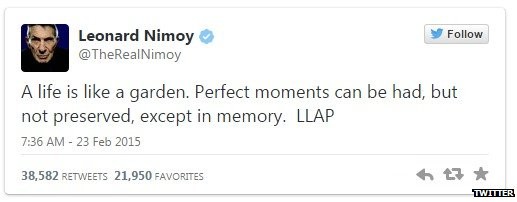 Leonard Nimoy, Spock from Star Trek, Passes Away: LLAP 17 Leonard-Nemoy-Passes-Away-Dies-Spock-Star-Trek-LLAP-Long-Love-and-Prosper-1