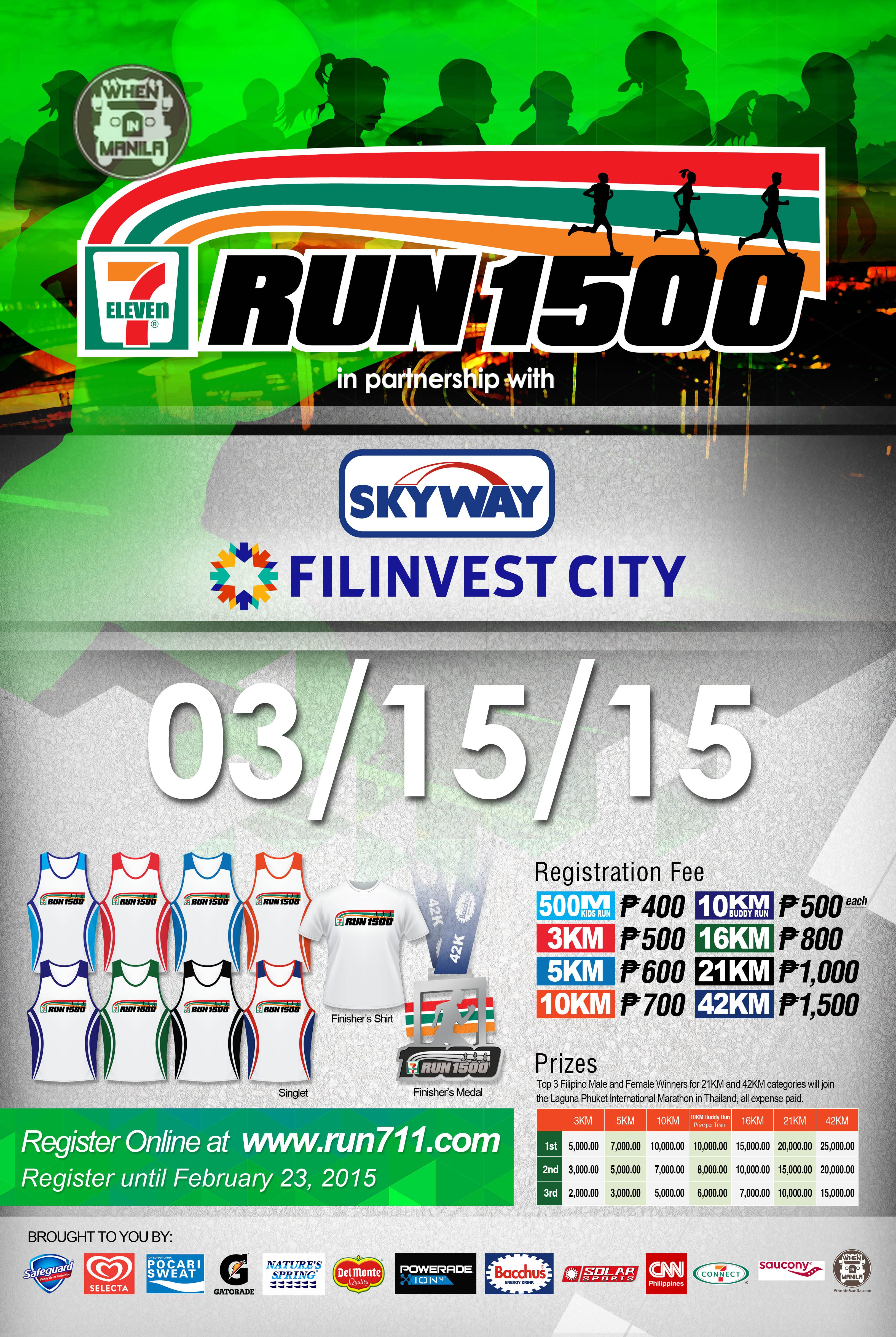 When in Manila 7 Eleven Run1500 poster